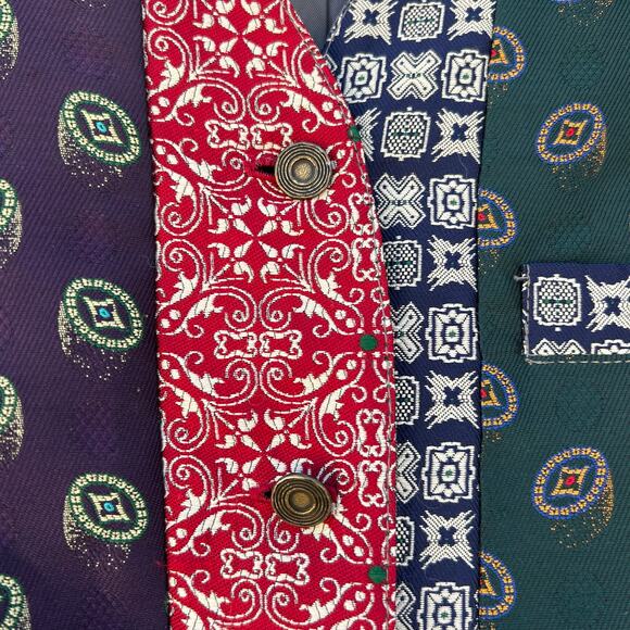 Vintage Gap Cropped 90s Y2K Patchwork Vest Quilt Cottagecore Bandana Small - Picture 7 of 8